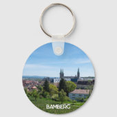 Panorama van het historische oude centrum van Bamb Sleutelhanger (Achterkant)