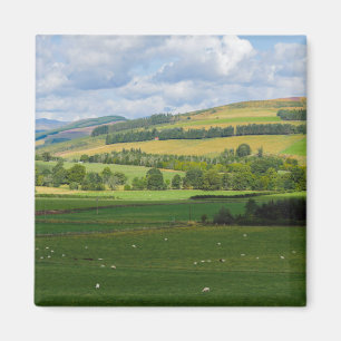 Panorama van het Schotse landschap nabij Blairgowr Magneet
