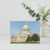 Panorama van het staatskapitolgebouw Arkansas Briefkaart (Staand voorkant)
