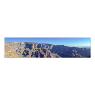 Panorama van Jebel Shams - Sultanaat Oman Foto Afdruk