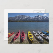 Panorama van kayaks op het Bernard-meer in Alaska Briefkaart (Voorkant / Achterkant)