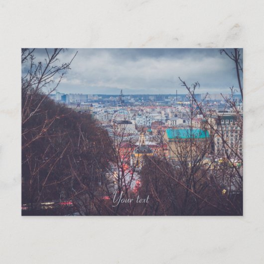 Panorama van Kiev Briefkaart (Voorkant)