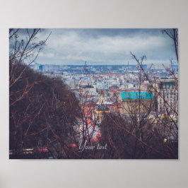 Panorama van Kiev Poster