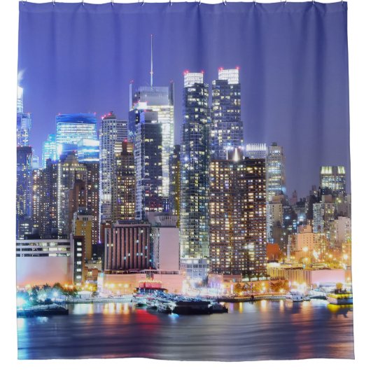 Panorama van Manhattan Douchegordijn (Voorkant)