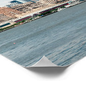 Panorama van Midtown Manhattan over de Hudson Poster (Hoek)