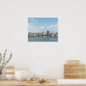 Panorama van Midtown Manhattan over de Hudson Poster (Keuken)