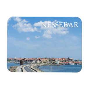 Panorama van Old Nessebar. Bulgarije Magneet