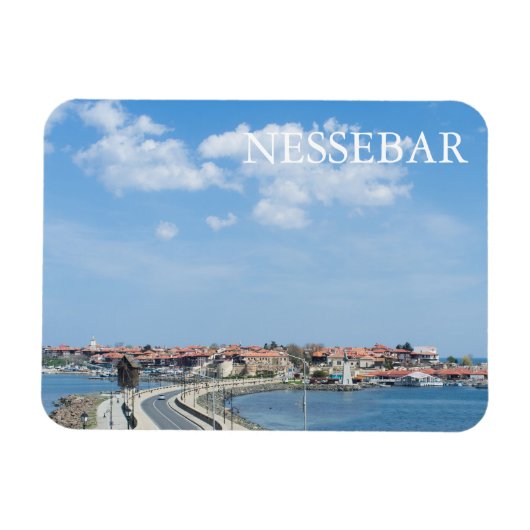 Panorama van Old Nessebar. Bulgarije Magneet (Horizontaal)