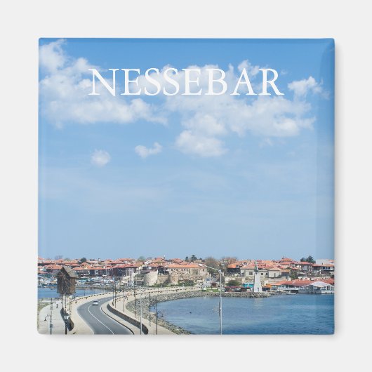 Panorama van Old Nessebar. Bulgarije Magneet (Voorkant)