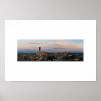 panorama van perugia poster