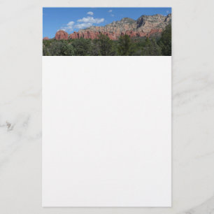 Panorama van rode rotsen in Sedona Arizona Briefpapier