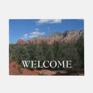 Panorama van rode rotsen in Sedona Arizona Deurmat