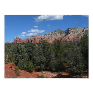 Panorama van rode rotsen in Sedona Arizona Foto Afdruk