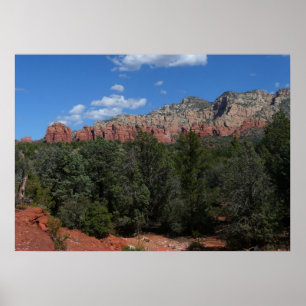 Panorama van rode rotsen in Sedona Arizona Poster
