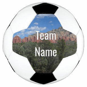 Panorama van rode rotsen in Sedona Arizona Voetbal