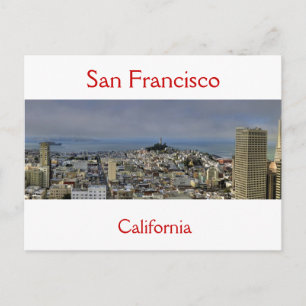 Panorama van San Francisco vanuit Union Square Briefkaart