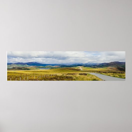 Panorama van Schotse Hooglanden Poster (Voorkant)