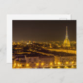 Panorama van Turijn met de mole Antonelliana 's na Briefkaart (Voorkant / Achterkant)