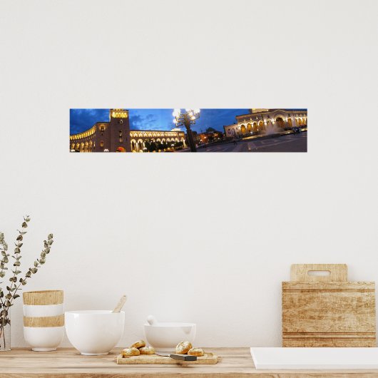 Panorama van Yerevan Poster (Keuken)