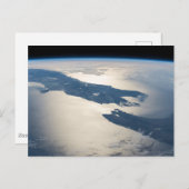 Panorama vanuit de ruimte markeert de straat van C Briefkaart (Voorkant / Achterkant)