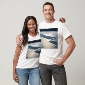 Panorama vanuit de ruimte markeert de straat van C T-shirt (Unisex)