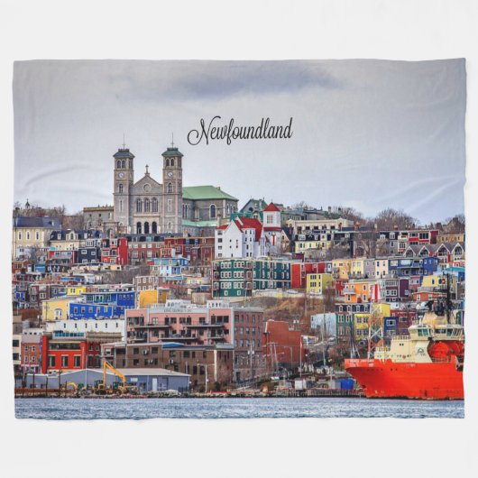 panoramafoto van Newfoundland Fleece Deken (Voorkant (Horizontaal))