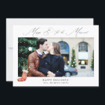 Panoramic Merry & To Be Married w Stocking Foto 2<br><div class="desc">Stuur een feestdag of kerst- en verloving-kerst met uw panoramische sieraden en ga trouwen met de Stocking Elegant Photo Card.</div>