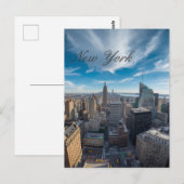 Panoramic New York City Travel Briefkaart (Voorkant / Achterkant)