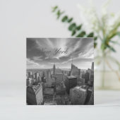 Panoramic New York City Travel  Feestdagenkaart (Staand voorkant)