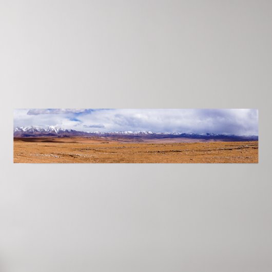 Panoramic of tibetan landscape poster (Voorkant)