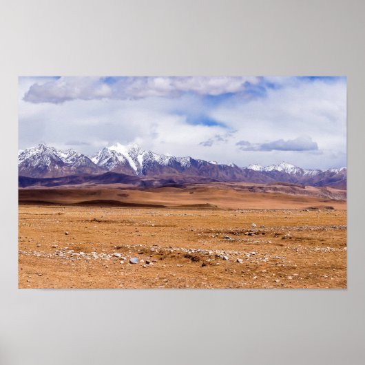 Panoramic of tibetan landscape poster (Voorkant)