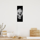 Panoramic Skull Poster - Zwart & Wit Pop Art, Fa (Keuken)
