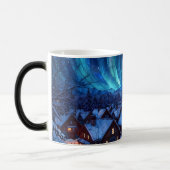 Panoramic Stained Glass Winter Village Magische Mok (Links)