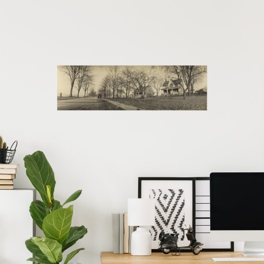 Panoramic W Lakeshore Dr. - Kelleys Island Poster (Thuiskantoor)