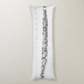 Panoramic Winter Sheep Lichaamskussen (Achterkant (Verticaal))