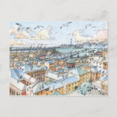 Panoramiek van Genua Briefkaart (Voorkant)
