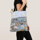 Panoramiek van Genua Tote Bag (Dichtbij)