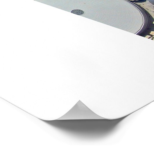 Panoramiek van het Khalifa Park op de Burj Khalifa Poster (Hoek)