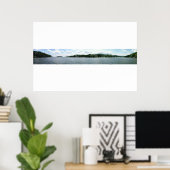 Panoramiek van het meer van Candlewood Poster (Thuiskantoor)