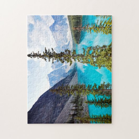 Panoramiek van het meer van Moraine | Valley of Te Legpuzzel (Verticaal)