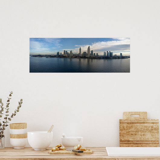Panoramiek van het Poster van San Diego (Keuken)