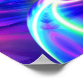 Panoramisch Abstract Digitaal Kunst Poster (Hoek)