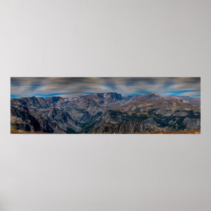 Panoramisch afdrukken in tandheelkundig gebergte poster