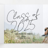 Panoramisch Afstuderen tri-Fold aankondiging (Binnenkant midden)