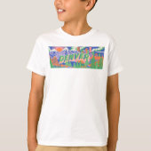 Panoramisch Amerikaans Retro Buiten T-shirt (Voorkant)