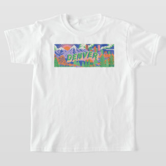 Panoramisch Amerikaans Retro Buiten T-shirt