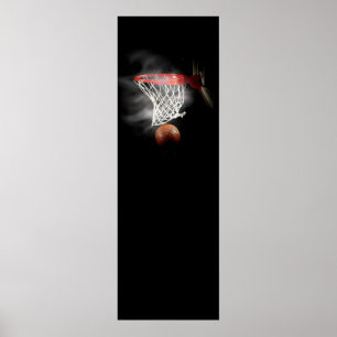 Panoramisch Basketball-Poster Poster