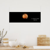 Panoramisch Basketball-Poster Poster (Keuken)