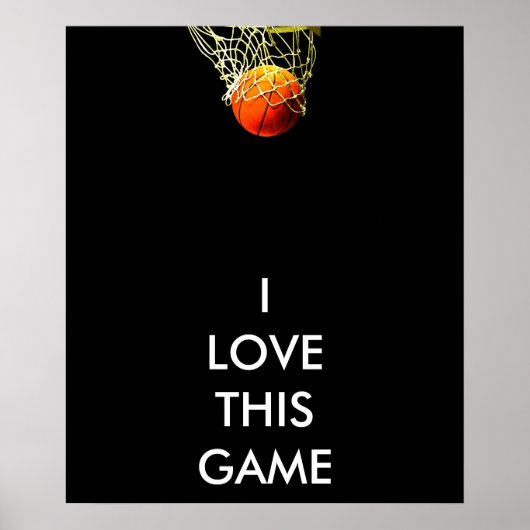 Panoramisch Basketball-Poster Poster (Voorkant)