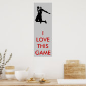 Panoramisch Basketball-Poster Poster (Keuken)